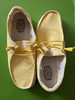 Hey Dude Women’s Yellow Slip-On Moccasins